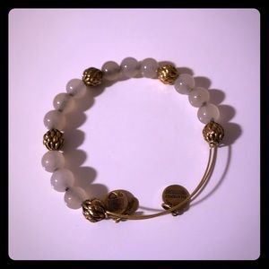 Alex and Ani cream bead bracelet